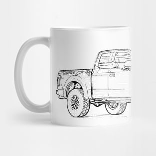 F150 Raptor Wireframe Mug